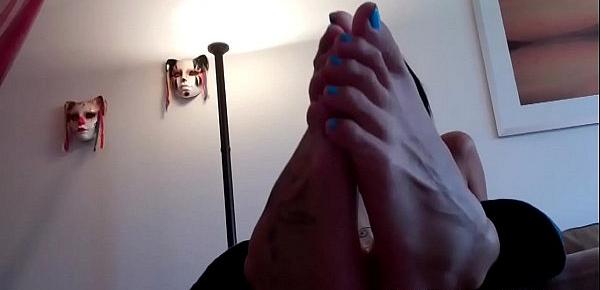 Stroke your hard cock for my perfect feet